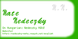 mate nedeczky business card
